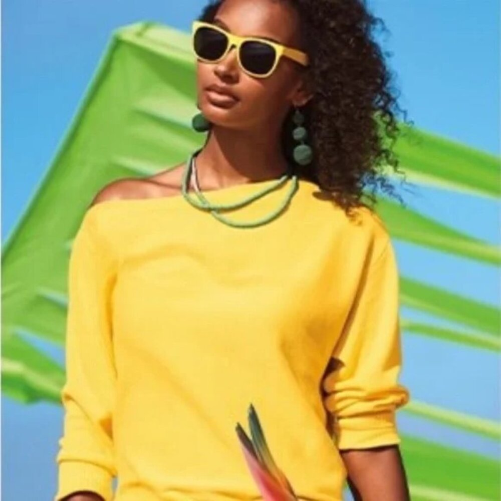 CAbi Buttercup Yellow Pullover Sweater